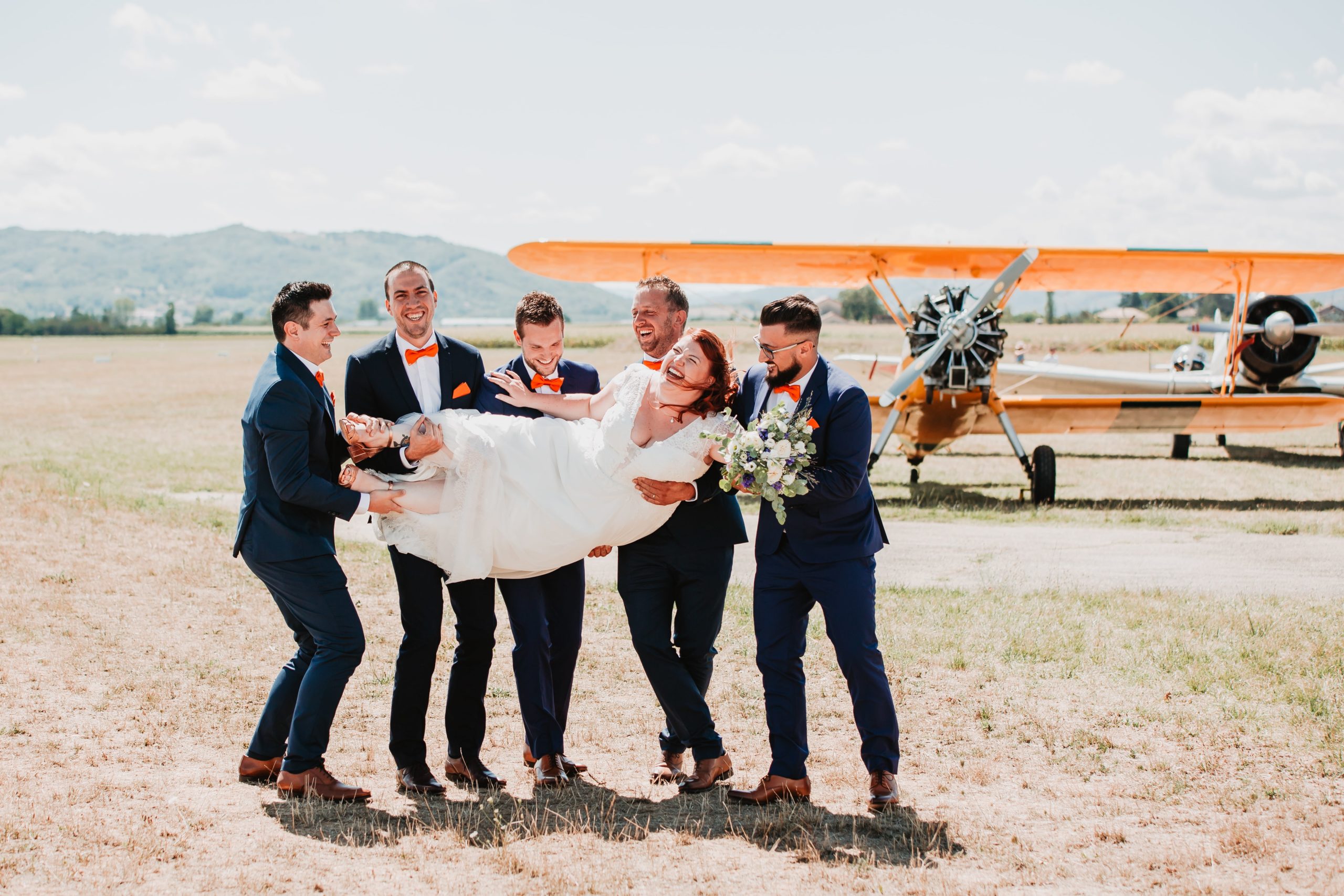 mariage témoins avions
